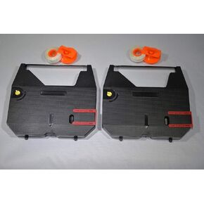 Compatible Typewriter Ribbons & Correction Tape Spools for Brother ML-100 / ML-300 / ML-500 Typewriters. Includes 2 Black Typewriter Cassettes and 2 Lift Off Correction Spools