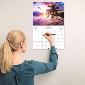 2025 Classic Cars Wall Calendar, 12-Inch x 9-Inch Size Closed, 18-Inch Size Open, Large Bookstore-Quality, Spiral-Bound Hanging Monthly Wall Calendars for Kitchen & Office, by Current