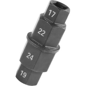 Motorcycle Axle Tool,Motorcycle Front Axle Removal Tool,Car Accessories Hex Axle Socket,Hex Allen Axle Tool,3/8 Inch 17mm 19mm 22mm 24mm Hex Socket,for Most Motorcycle Front Axle Wheel