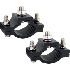 Motorcycle Spotlight Mount Brackets, Motorbike Tube Clamp Turn Signal Mounting Clamp Fog Light Holder Fit 0.86"-1.26" ATV UTV Roll Bar (2 Pcs)