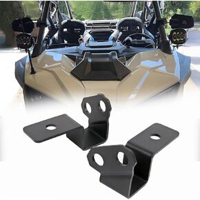 2Pcs A-Pillar LED Spotlight Mounting Bracket for 2020-2024 Polaris RZR PRO XP (Install 1 Spotlight)