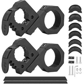 Roll Cage Mount Quick Release Rubber Clamp Mount Kit from 1-1/7'' to 1-3/7'' Tools or Equipments Fit 1/1.5/1.75 Inch Horizontal Bar Clamp Mounting Kit for ATV UTV