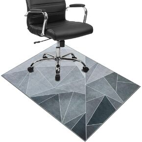 Office Chair Mat for Hardwood Floor, 48"x60" Office Rug Highly Premium Quality Chair Mat, Desk Chair Mat - 3.86lbs Anti-Slip Desk Rug for Office Home Laminate Floor, Blue Grey