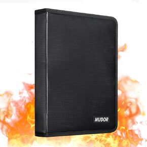 MUDOR Fireproof Coin Collection Book Holder for Collectors,370 Pockets Coin and Bill Collecting Album,Coin Binder Storage Organizer Display Case fits Currency Coins Collection Supplies