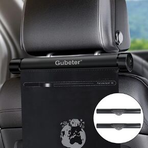Roller Type Trash Can, Car Garbage Bag Hanging, Car Garbage Bag, Mini Car Trash Can, Car Trash Bag Can Hang from Headrest, with 40 Attached Trash Bags (Black)