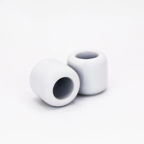 White Taper Candle Holders, Set of 2