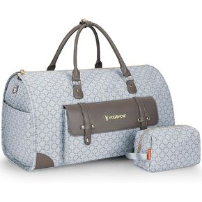 Convertible Garment Bag with Shoe Compartment, Carry On Garment Bags for Travel, Waterproof Garment Duffle Bag with Toiletry Bag, 2 in 1 Hanging Dress Suitcase Suit Travel Bags for Women and Men