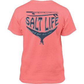 Salt Life girl's Sl Reel Youth Short Sleeve Classic Fit Shirt