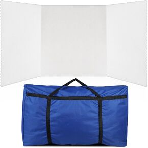 Paterr Trifold Poster Board with Storage Bag, 72 x 36 Inch, Hook and Loop Fabric, Foldable 3 Panel Presentation Board for Science Fair and Exhibitions(Dark Blue) in Kuwait