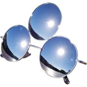 Third Eye Sunglasses Silver Mirrored Polarized Reflective Mirrored Lens