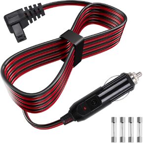 Sigely Car Refrigerator DC Power Cord, 12V/24V Car Fridge Cooler Power Supply Cables Replacement for Alpicool, Setpower, JoyTutus, COSTWAY, ARB, ICECO