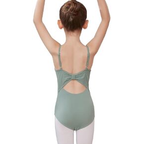 HIPPOSEUS Girls Toddler Spaghetti Straps Camisole Dance Leotards Cross/Bowknot Back Ballet Dance Gymnastics Leotard