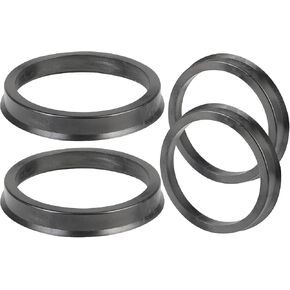 SCITOO Wheel Hub Centric Rings 66.6mm to 57.1mm black Plastic Hubrings 66.6 OD 57.1 ID - 4PCS