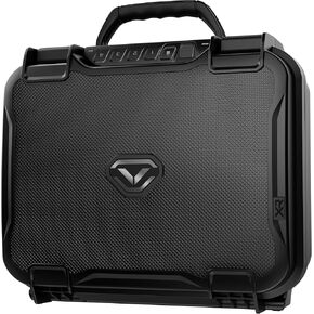 VAULTEK LifePod XR Series Biometric Weatherproof Locking Case Modular Interior Secure Rugged Portable Electronic LockBox with Backlit Keypad (Range Edition Covert Black)