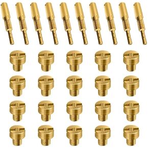30 Pcs Main Jet and Pilot Slow Jet Kit for Mikuni carburetor Large Round N100.604 & VM28/486