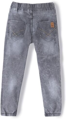 chopper club Boys Denim Jeans in Stretchable Cotton 3x1 Fabric in Slim Fit and Round Elastic with Patch in Saudi Arabia