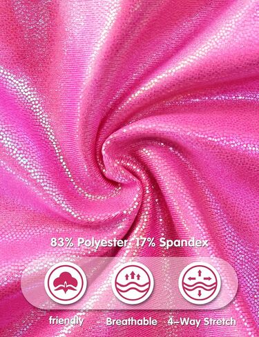 Girls Capri Leggings Stretchy Cropped Tights Metallic Dance Yoga Pants for Kids Teens Running Party in Saudi Arabia