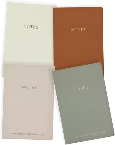 ZICOTO Aesthetic Journal Notebook Set of 4 For Women - Cute College Ruled A5 Journaling Notebooks with Lined Pages - Perfect For Writing And Staying Organized at Work or School in Saudi Arabia