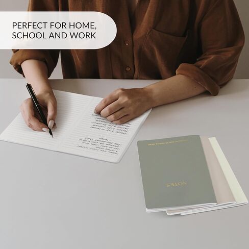 ZICOTO Aesthetic Journal Notebook Set of 4 For Women - Cute College Ruled A5 Journaling Notebooks with Lined Pages - Perfect For Writing And Staying Organized at Work or School in Saudi Arabia