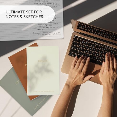 ZICOTO Aesthetic Journal Notebook Set of 4 For Women - Cute College Ruled A5 Journaling Notebooks with Lined Pages - Perfect For Writing And Staying Organized at Work or School in Saudi Arabia