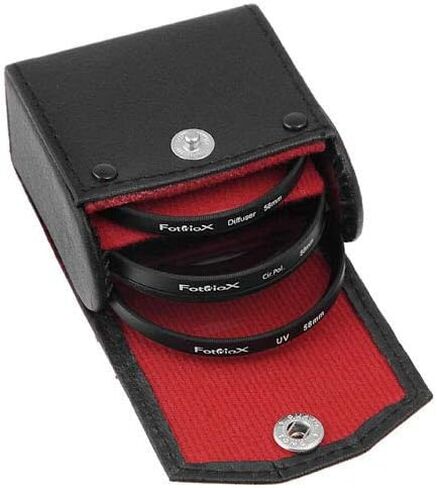 Fotodiox Filter Kit, UV, Circular Polarizer, Soft Diffuser, 58mm for Canon, Nikon, Sony, Olympus, Pentax, Panasonic Camera Lenses. in Kuwait