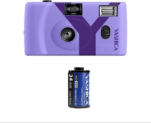 كاميرا Yashica MF-1 Snapshot قابلة لإعادة الاستخدام مقاس 35 مم - إصدار Y (أزرق بروسي) in Kuwait