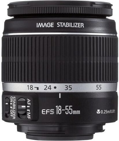 كانون EOS Rebel SL1 18.0 ميجابكسل CMOS Digital SLR مع عدسة 18-55 ملم EF-S هي عدسة STM باللون الأسود in Kuwait