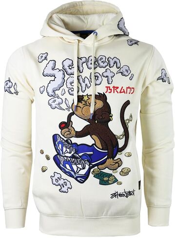 Screenshot-FLEECE هوديي 4202 رجل الحضرية الشارع الشهير مدينة نيويورك الكتابة على الجدران شارة مطرّزة كنزة صوف البلوز هوديي in Kuwait
