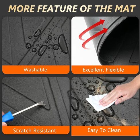 powoq Tailgate Mat Compatible with 2019-2024 Dodge Ram 1500 Tailgate Protector Tailgate Liner TPE Replacement for 2019-2024 Dodge Ram 1500 Accessories(Tailgate Mat) in Saudi Arabia