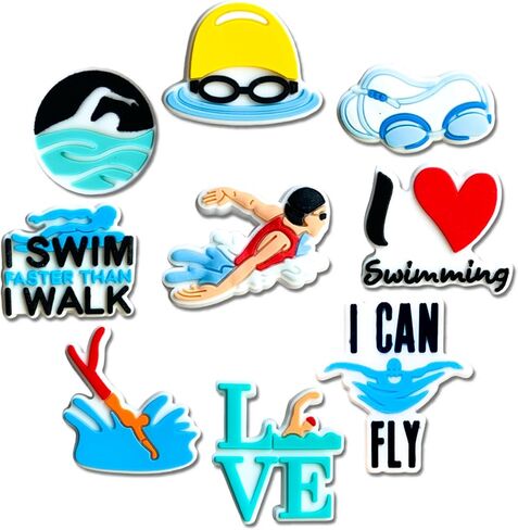 Sports Shoe Decoration Charms for Croc Clog, Softball Baseball Basketball Volleyball Soccer Swimming Cheerleading Gymnastics Charms Accessories for Adults in Saudi Arabia