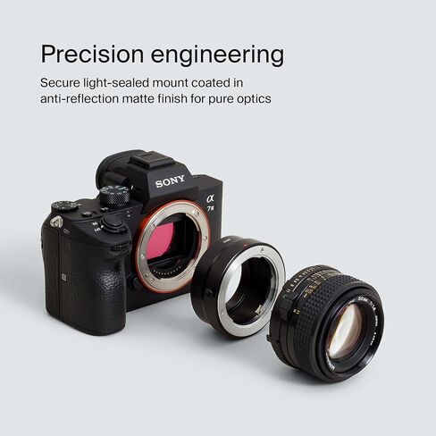 Urth Lens Mount Adapter (Manual): Compatible with M Lens to E Camera Body in Saudi Arabia
