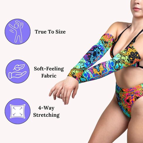 Freedom Rave Wear - Arm Sleeves: Dynamic Festival Fashion & Dance Accessory in Saudi Arabia