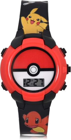 Pokemon Kids' Quartz Watch with Plastic Strap, 16 in Saudi Arabia