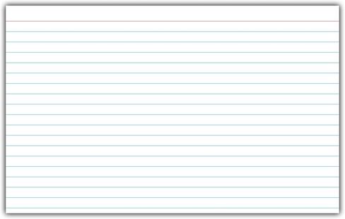 C-Line 5" x 8" Index Cards, White, Ruled, 25/PK (49907) in Saudi Arabia