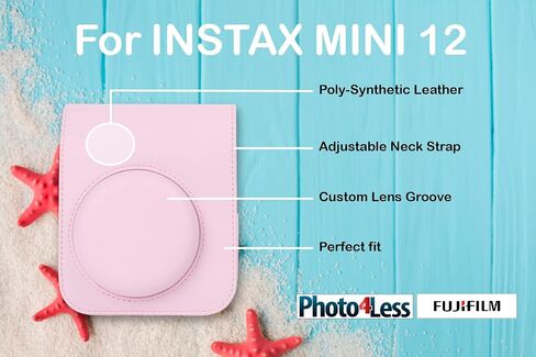 Fujifilm Instax Mini 12 Instant Film Camera (Pastel Blue) + Fuji Instax Mini Instant Film – 40 Sheets + Instant Camera Gift Bundle in Saudi Arabia