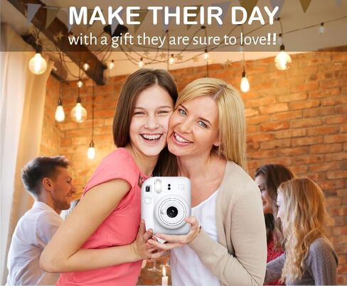 Fujifilm Instax MiniI 12 Instant Film Camera Mint Green, Fujifilm Instax Mini Twin Pack Instant Film 20 Prints, Prtotective Case, Gift Bundle in Saudi Arabia
