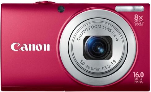 Canon PowerShot A4000 is 16.0 MP Digital Camera with 8X Optical Image Stabilized Zoom 28mm Wide-Angle Lens with 720p HD Video Recording and 3.0-Inch LCD (Red) in Saudi Arabia