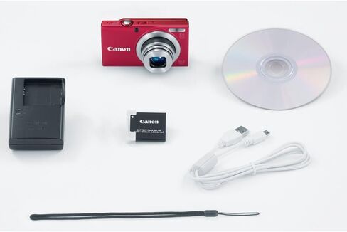 Canon PowerShot A4000 is 16.0 MP Digital Camera with 8X Optical Image Stabilized Zoom 28mm Wide-Angle Lens with 720p HD Video Recording and 3.0-Inch LCD (Red) in Saudi Arabia