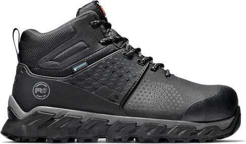 Timberland PRO Men's Ridgework Mid Composite Safety Toe Waterproof Industrial Hiker Work Boot, Black-2024 New, 10 in Saudi Arabia