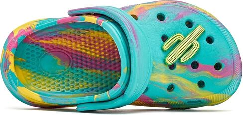 WOUEOI Kid's Tie Dye Clogs Garden Shoes Cartoon Slides Toddler Sandals Beach Slipper Girls Boys in Saudi Arabia