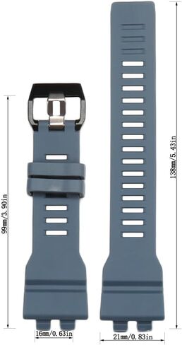 حزام ساعة من الراتنج متوافق مع Casio G-Squad GBA-800 للرجال GBD800 حزام ساعة رياضي مطاط مقاوم للمياه بديل لسوار الساعة in Saudi Arabia
