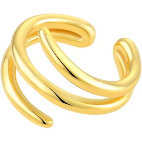 JO WISDOM Ear Cuff Earrings for Women Ear Cuffs Non Piercing Clip On Earrings Cartilage Cuff Earrings Conch Wrap Ear Cuffs Fine Jewelry Gifts