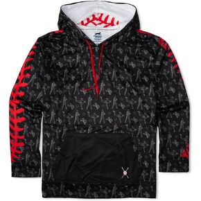 ChalkTalkSPORTS Baseball Lace-Up Hooded Sweatshirts | Gameday Hoodies | Youth & Adult Sizes