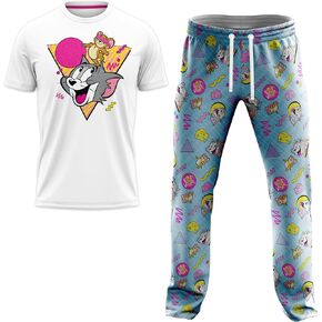 طقم صالة توم وجيري للرجال في صندوق هدايا يتضمن تي شيرت وسروال مريح وجوارب بمقاسات S-m-l-xl in Kuwait