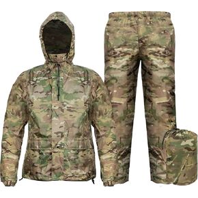 Rain Suits for Men Waterproof - Rain Jacket Pants Adults Rain Gear Lightweight Raincoat with Hood Hunting Camo