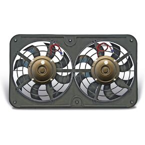 430 Lo-Profile S-Blade Dual Electric Pusher Fan , Black