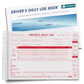 175 Sets, Daily Log Books for Truck Drivers with 7 & 8 Day Recap, 35 Sets of Forms per Book, 5 Pack, 2-Ply Carbonless, 8.5" x 5.5" DOT Paper Logs for Truckers, Meet FMCSA Requirements