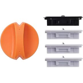 4-Pack Trimmer Replacement Blades for Fiskars Paper Trimmer, Replacement Blade for All Series of Fiskars/Portable&Precision Trimmer,Arts and Crafts,3 Cutting&1 Scoring Blades,a Slider,Orange