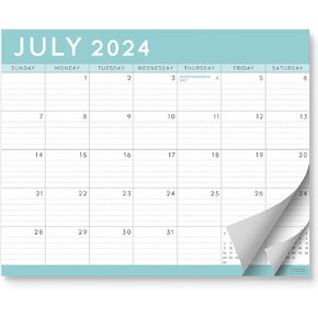 S&O Teal Magnetic Fridge Calendar from July 2024-December 2025 - Tear-Off Refrigerator Calendar to Track Events & Appointments - 18 Month Magnetic Calendar for Fridge for Easy Planning-8"x10" in.