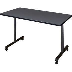 Regency Kobe 48 by 24-Inch Mobile Training Table, Grey